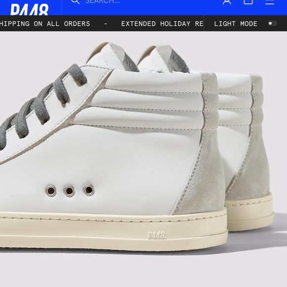 P448 Medusa SKATE RECYCLED WHITE - Picture 3 of 12